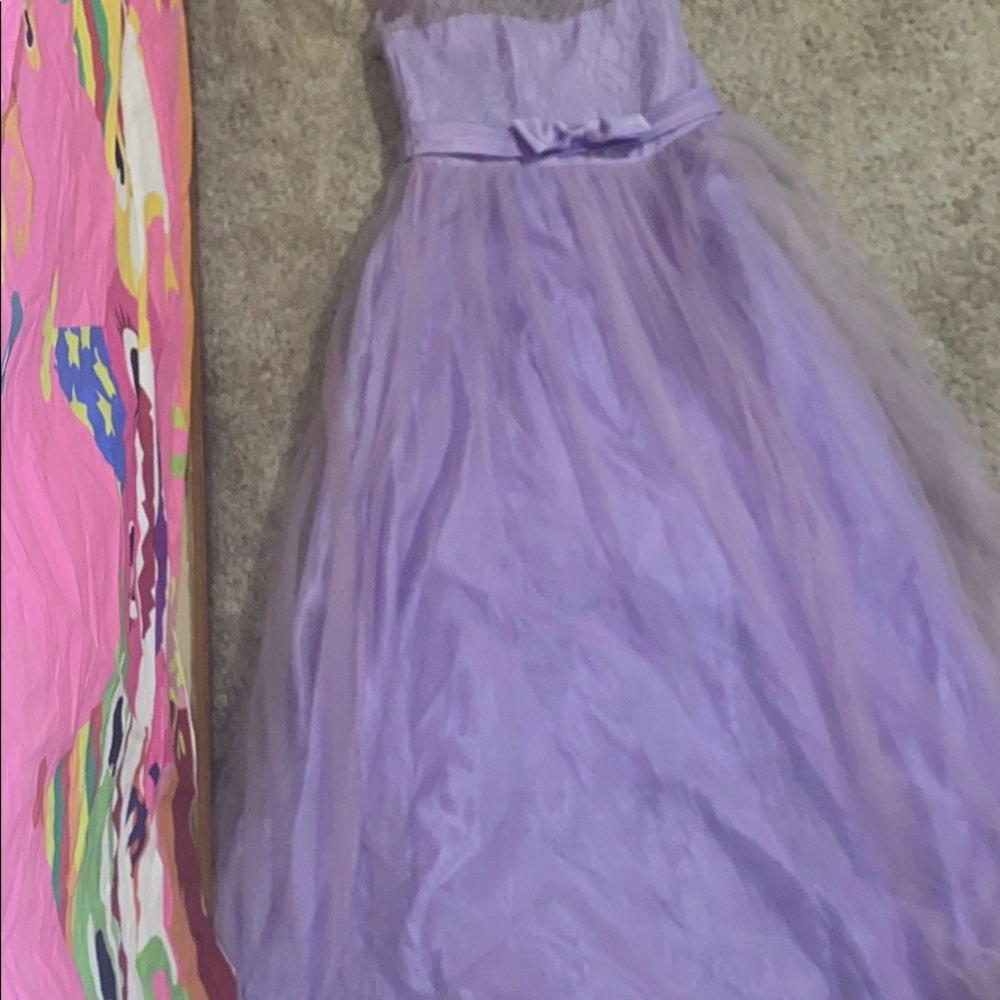 Ai meng baby purple dress